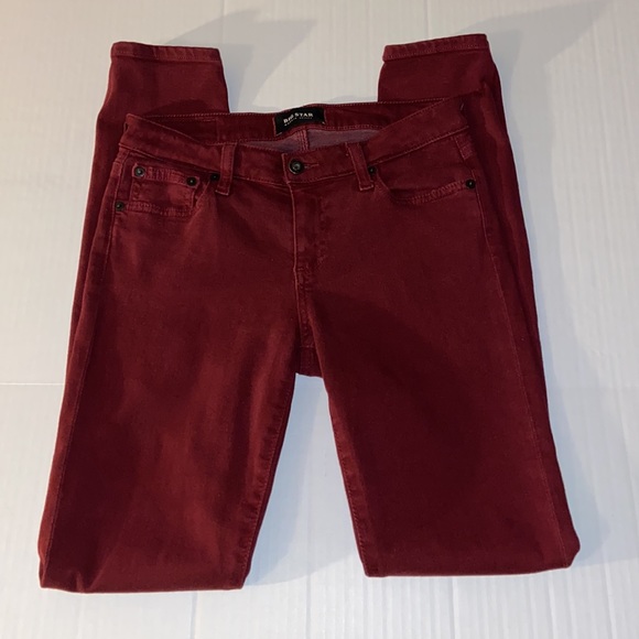 Big Star Maddie Skinny Size 26 R Denim Red Jeans - Picture 5 of 13